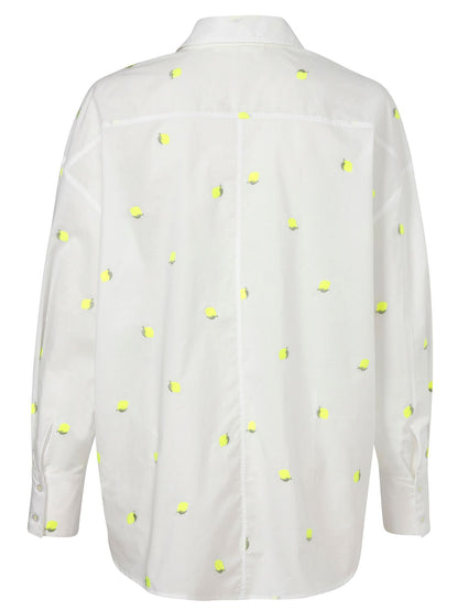 Bluse Hemdkragen 1/1 Arm  Stickerei