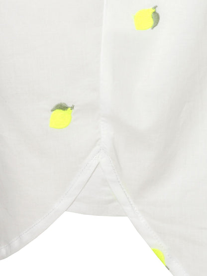 Bluse Hemdkragen 1/1 Arm  Stickerei