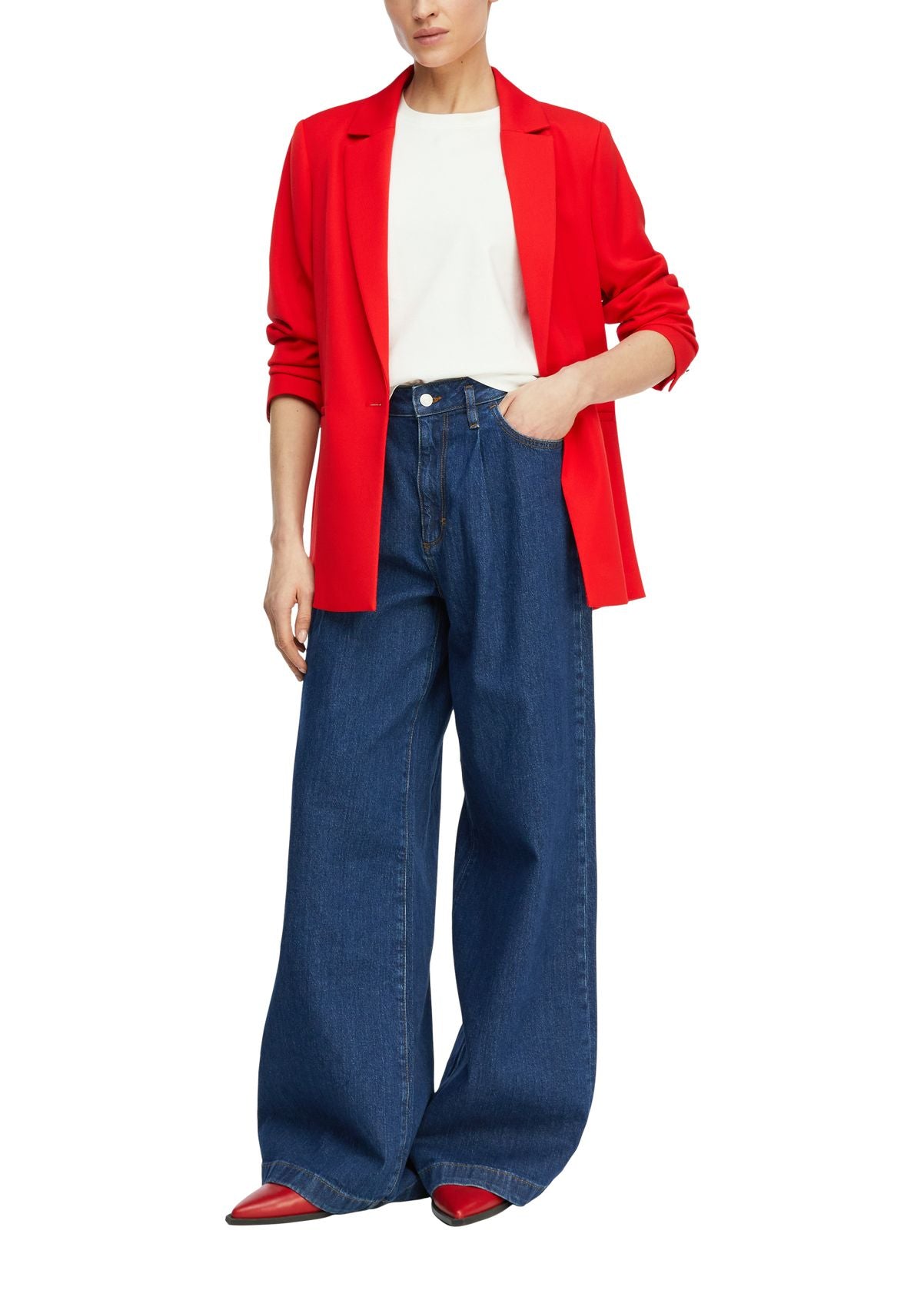 COMMA Twill-Blazer im Relaxed Fit