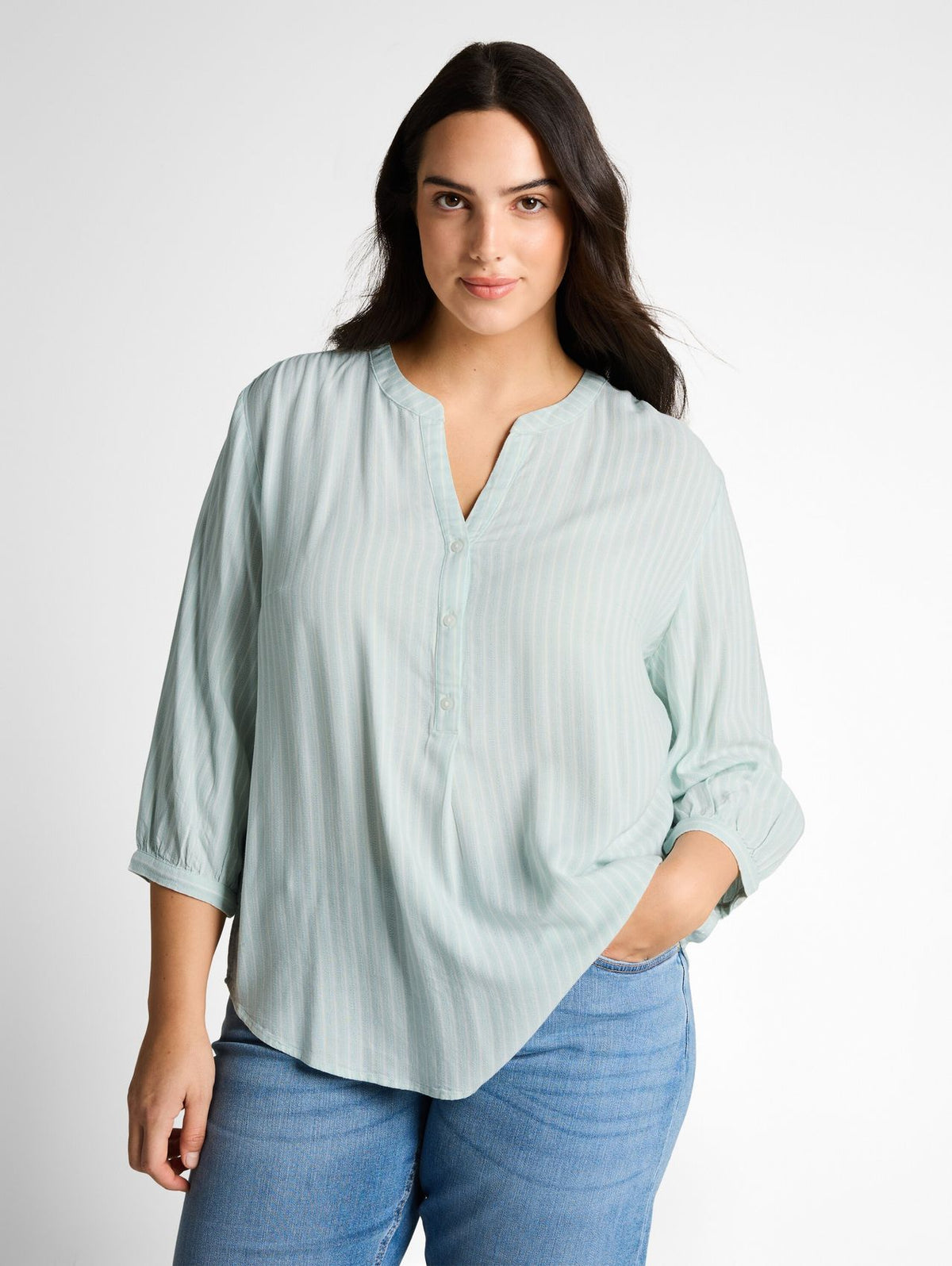 TOM TAILOR Plus Size - Bluse mit Streifenmuster