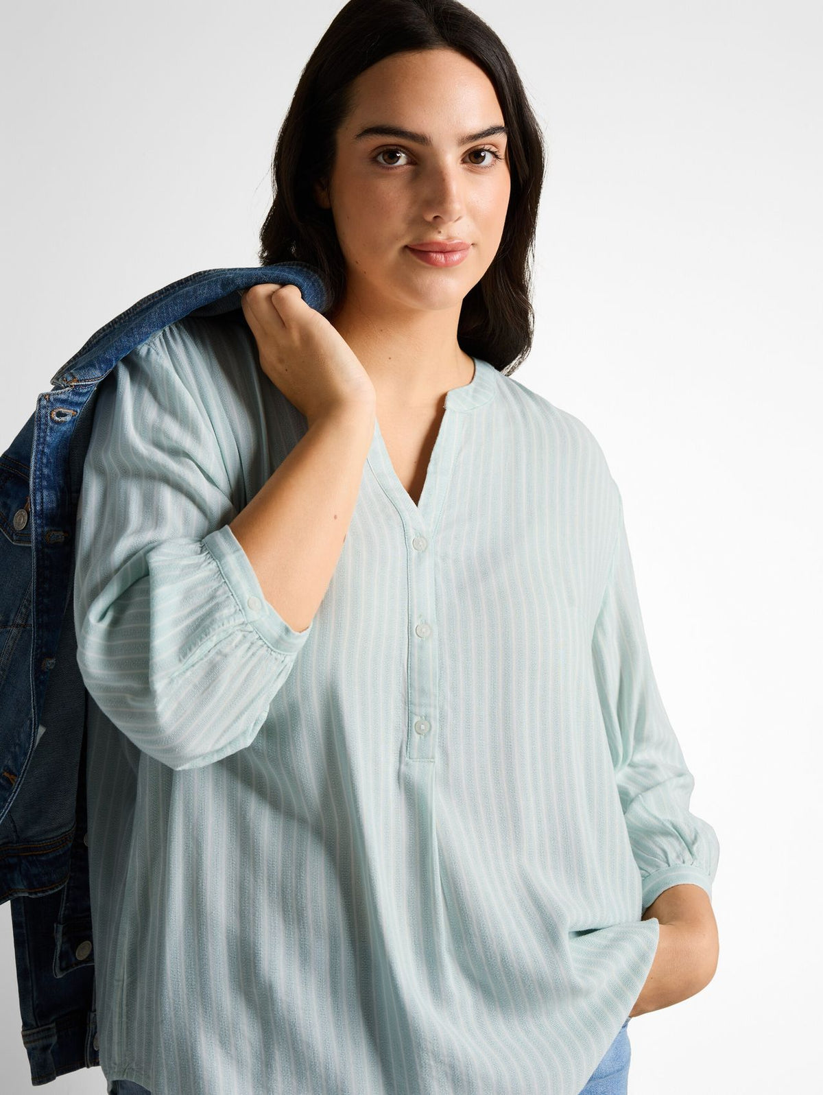 TOM TAILOR Plus Size - Bluse mit Streifenmuster