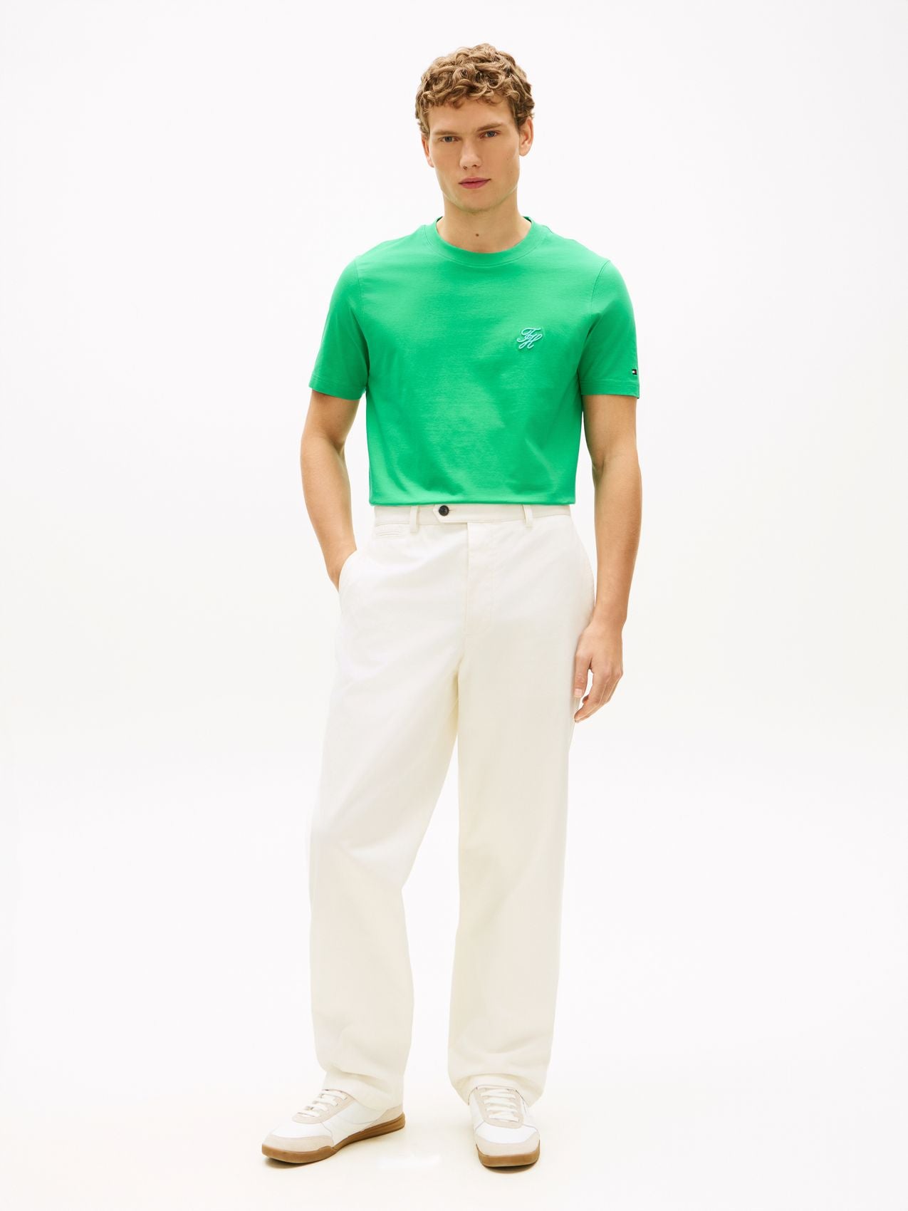 TOMMY HILFIGER Logo Embroidery Jersey T-Shirt