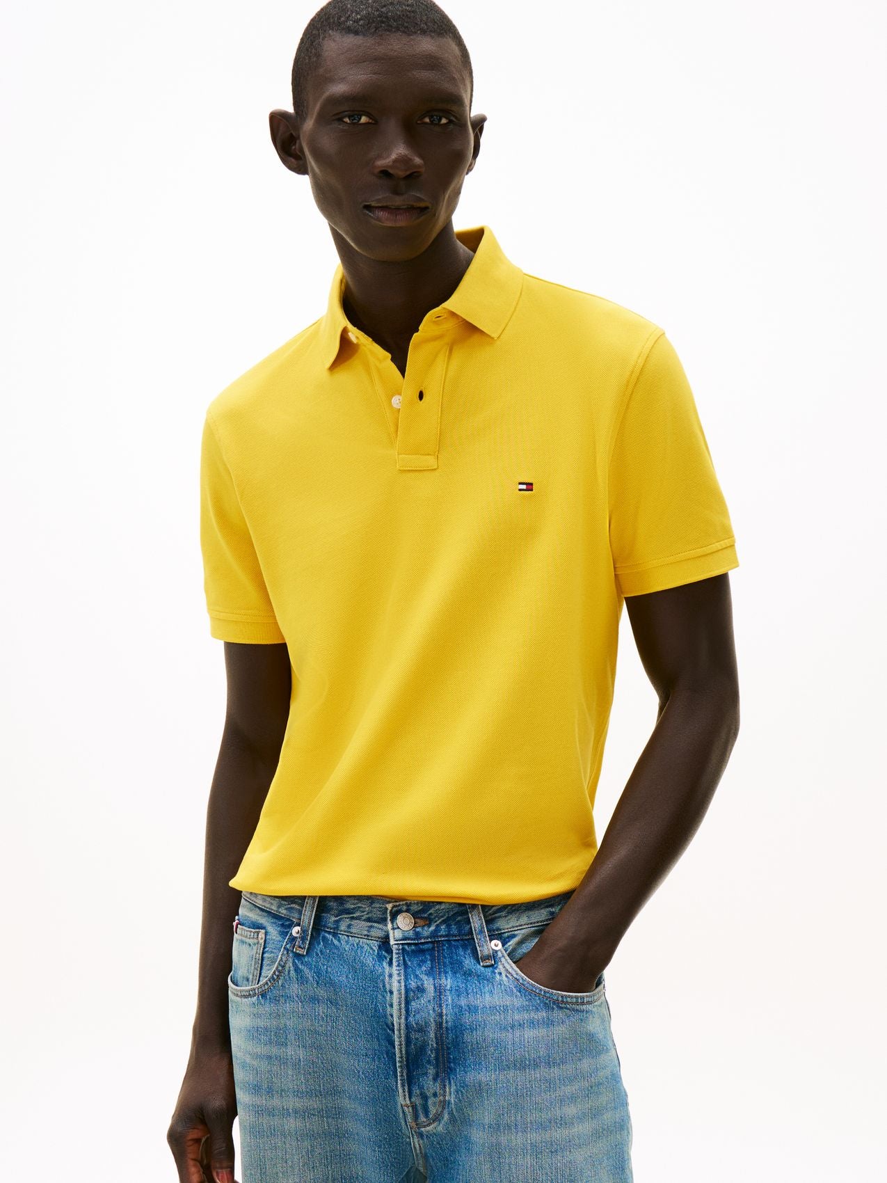 TOMMY HILFIGER 1985 Regular Fit Pique Polo Shirt L