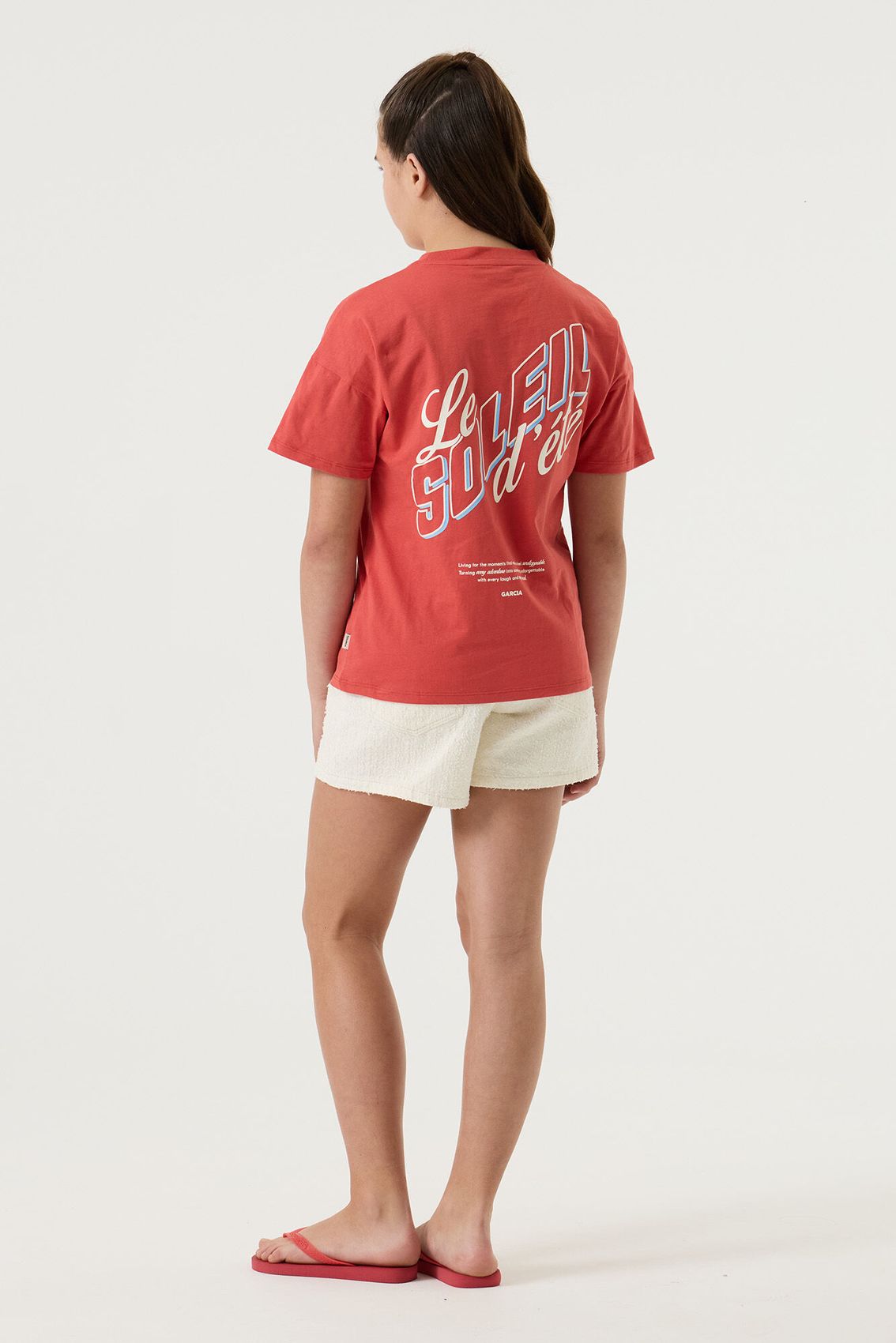 GARCIA T-Shirt mit Rückenprint