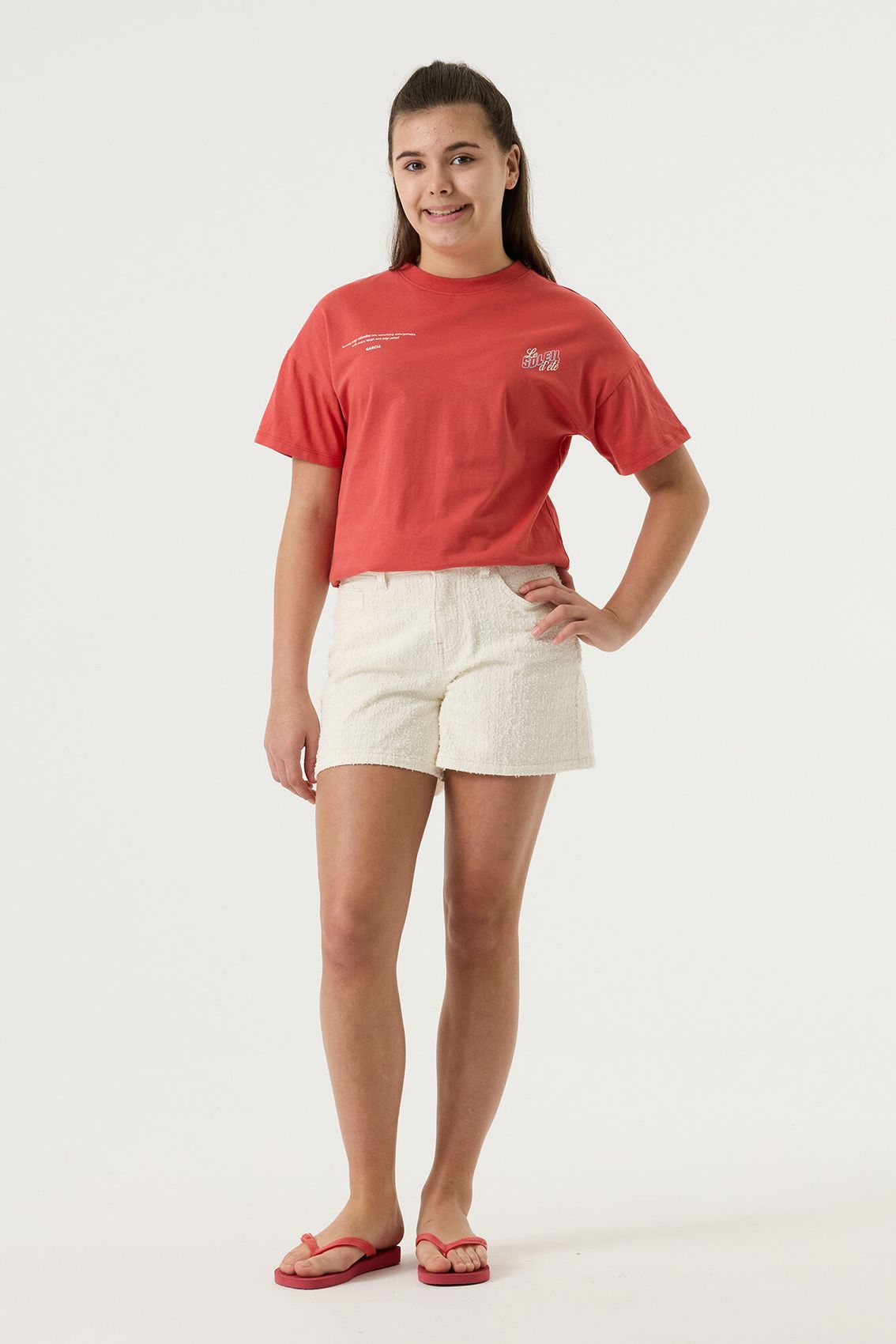 GARCIA T-Shirt mit Rückenprint