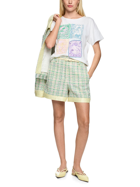 MARC CAIN Verziertes Baumwollshirt