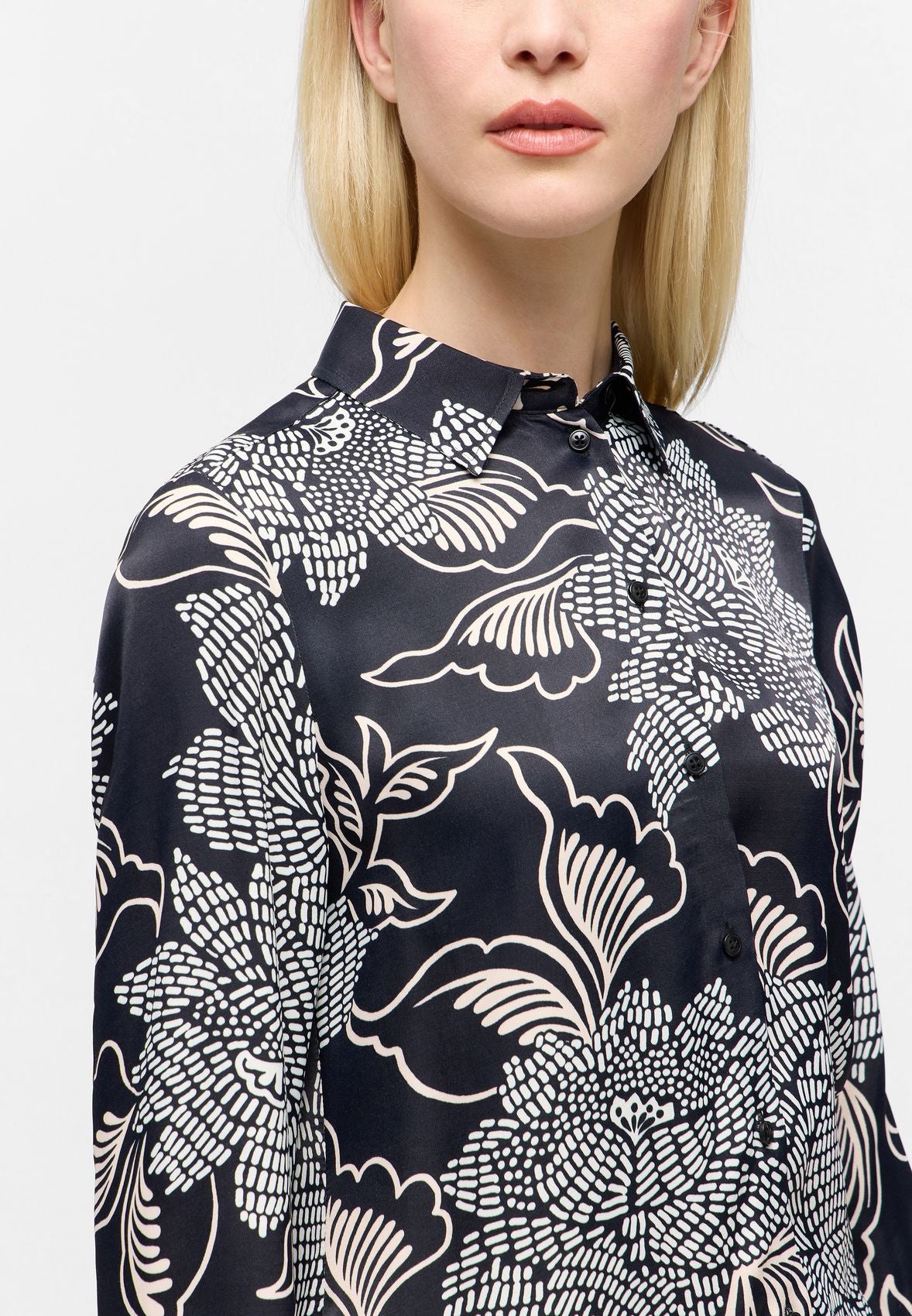 ETERNA Bluse Viskose Langarm