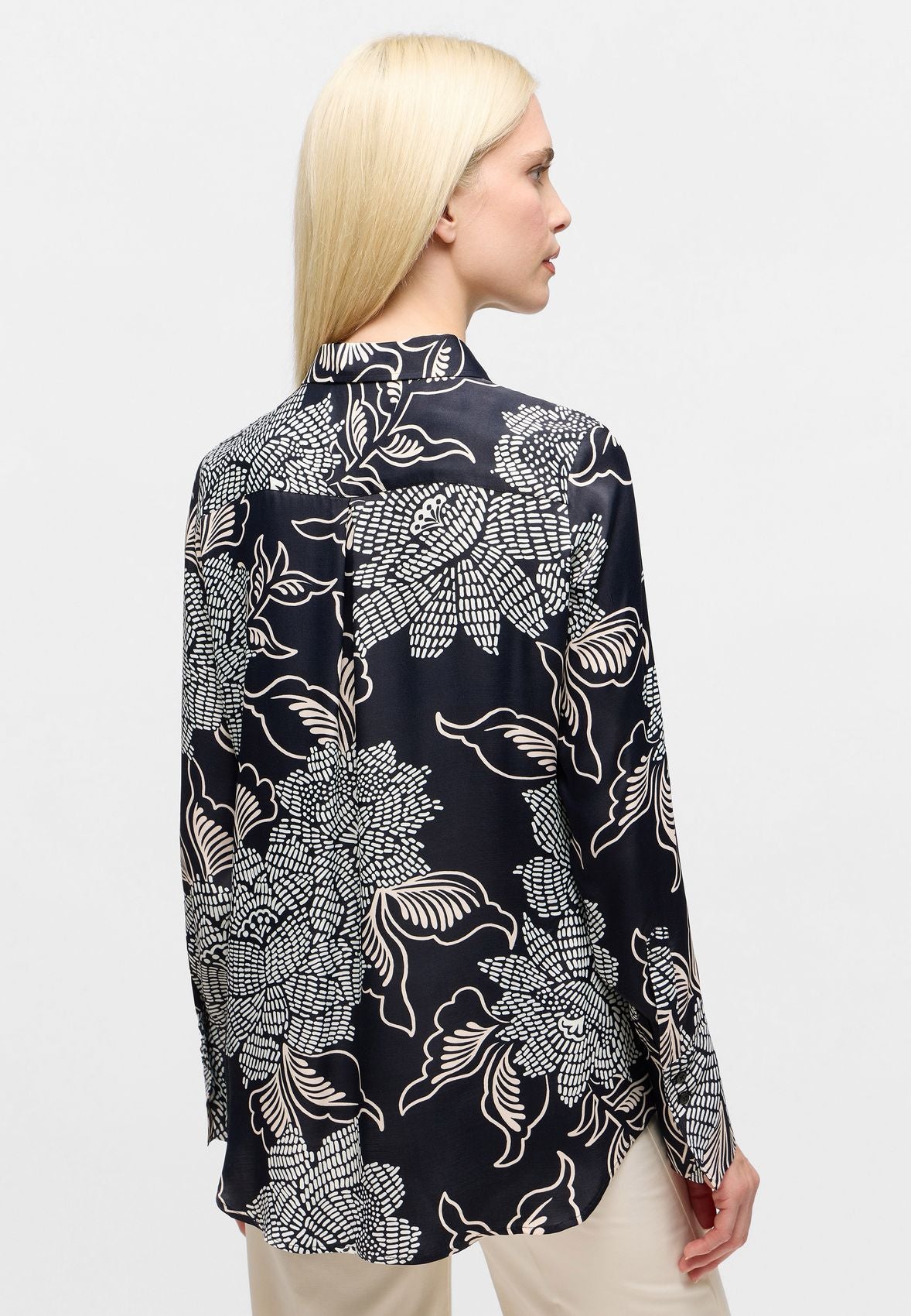 ETERNA Bluse Viskose Langarm