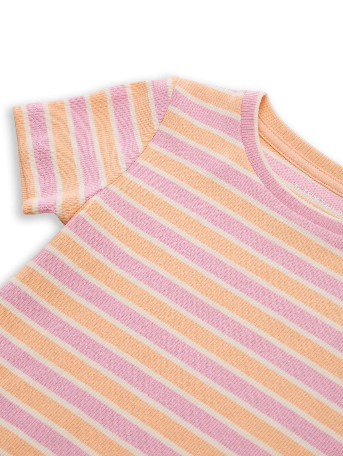 Ripp T-Shirt mit Streifenmuster