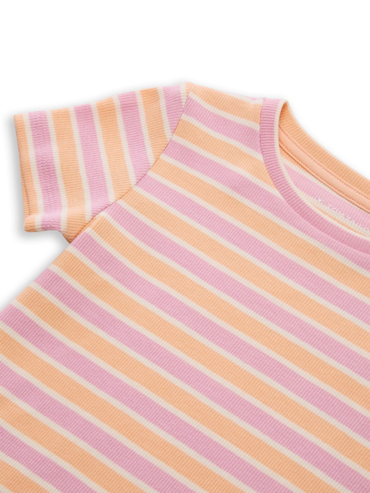 Ripp T-Shirt mit Streifenmuster
