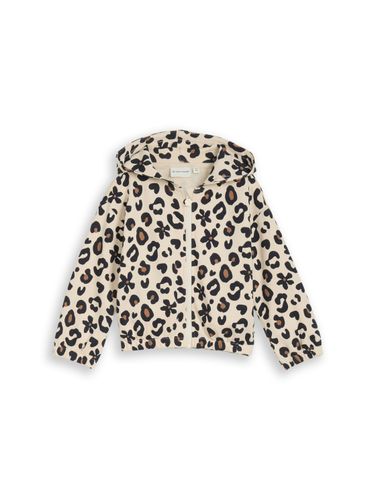 TOM TAILOR Cropped Hoodie Sweatjacke mit Muster