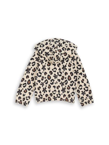 TOM TAILOR Cropped Hoodie Sweatjacke mit Muster