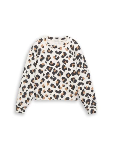 TOM TAILOR Oversize Sweatshirt mit Leo-Print