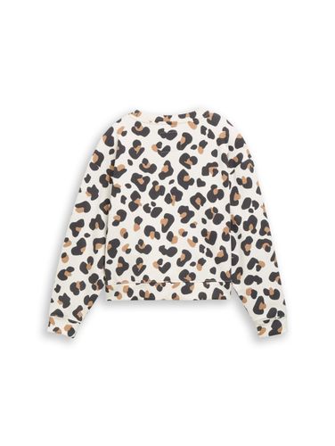 TOM TAILOR Oversize Sweatshirt mit Leo-Print