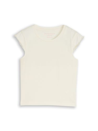 TOM TAILOR Cropped T-Shirt mit Wellkanten