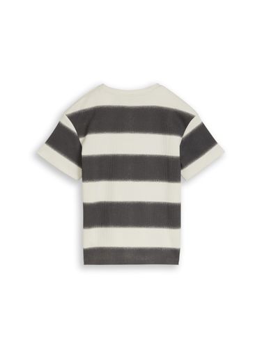 TOM TAILOR Oversize T-Shirt mit Waffelstruktur