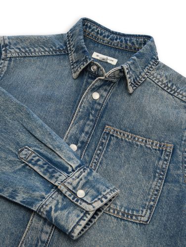 TOM TAILOR Regular Fit Jeanshemd mit Baumwolle