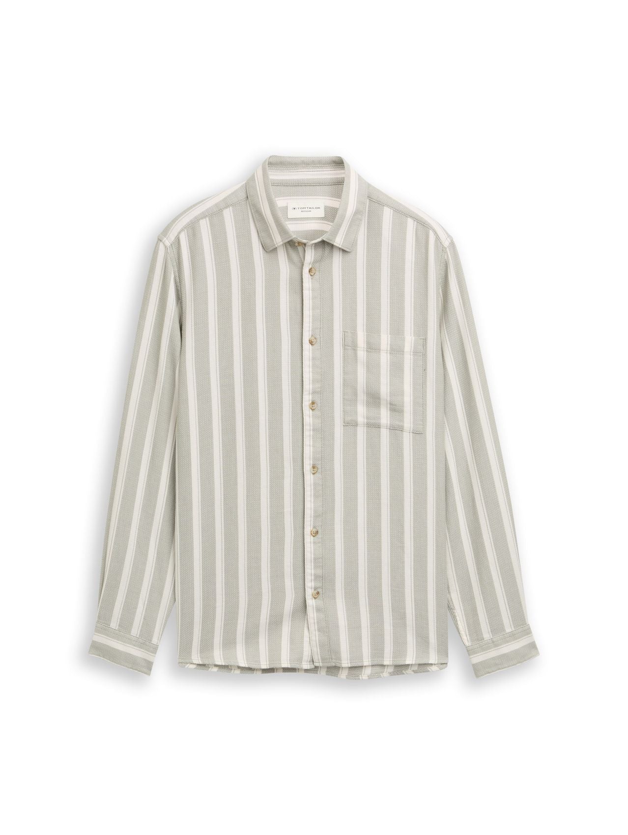 TOM TAILOR Regular Fit Dobby Hemd aus strukturiertem Baumwollstoff