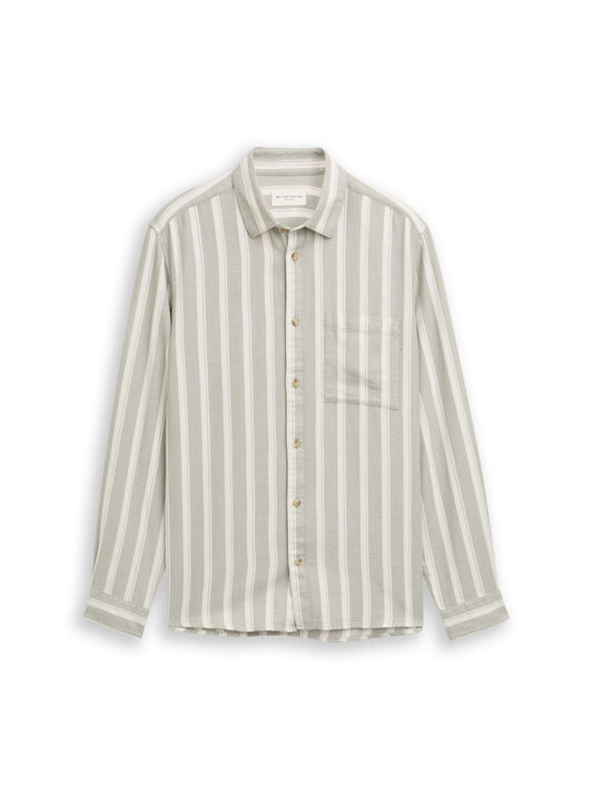 TOM TAILOR Regular Fit Dobby Hemd aus strukturiertem Baumwollstoff