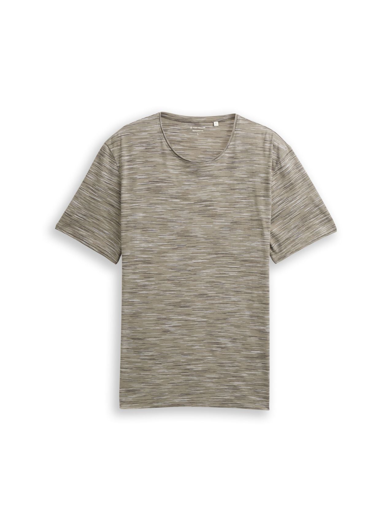 TOM TAILOR T-Shirt in Melange-Optik XL