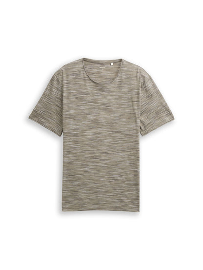 TOM TAILOR T-Shirt in Melange-Optik XL
