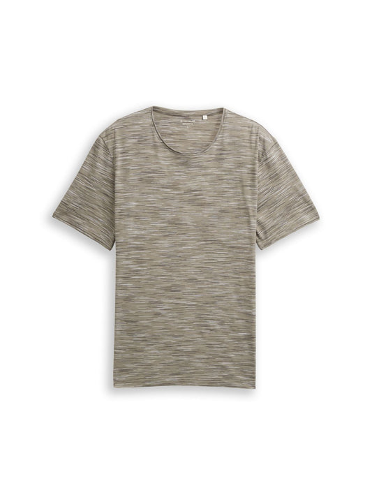 TOM TAILOR T-Shirt in Melange-Optik XL