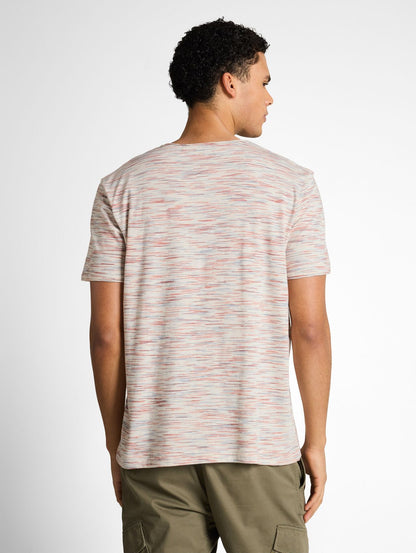 TOM TAILOR T-Shirt in Melange-Optik