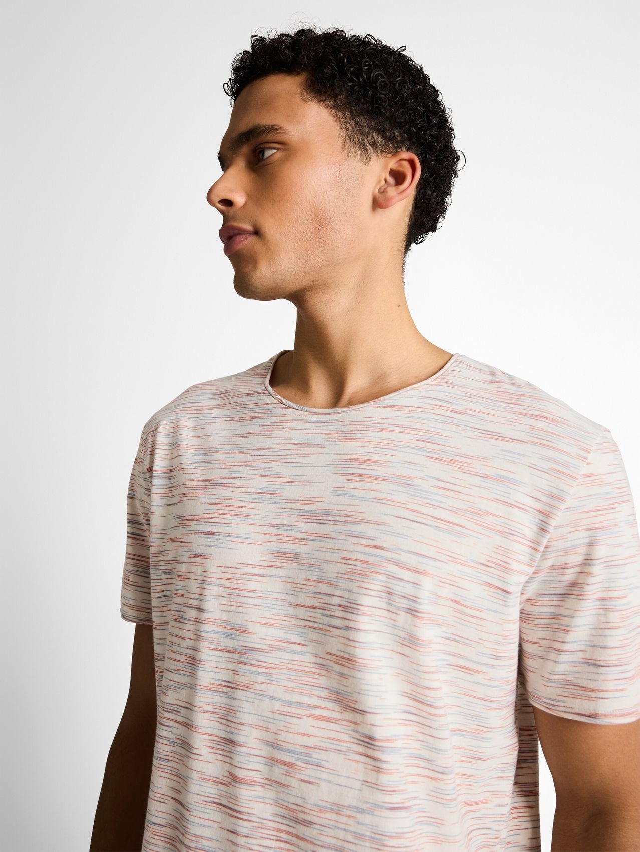TOM TAILOR T-Shirt in Melange-Optik