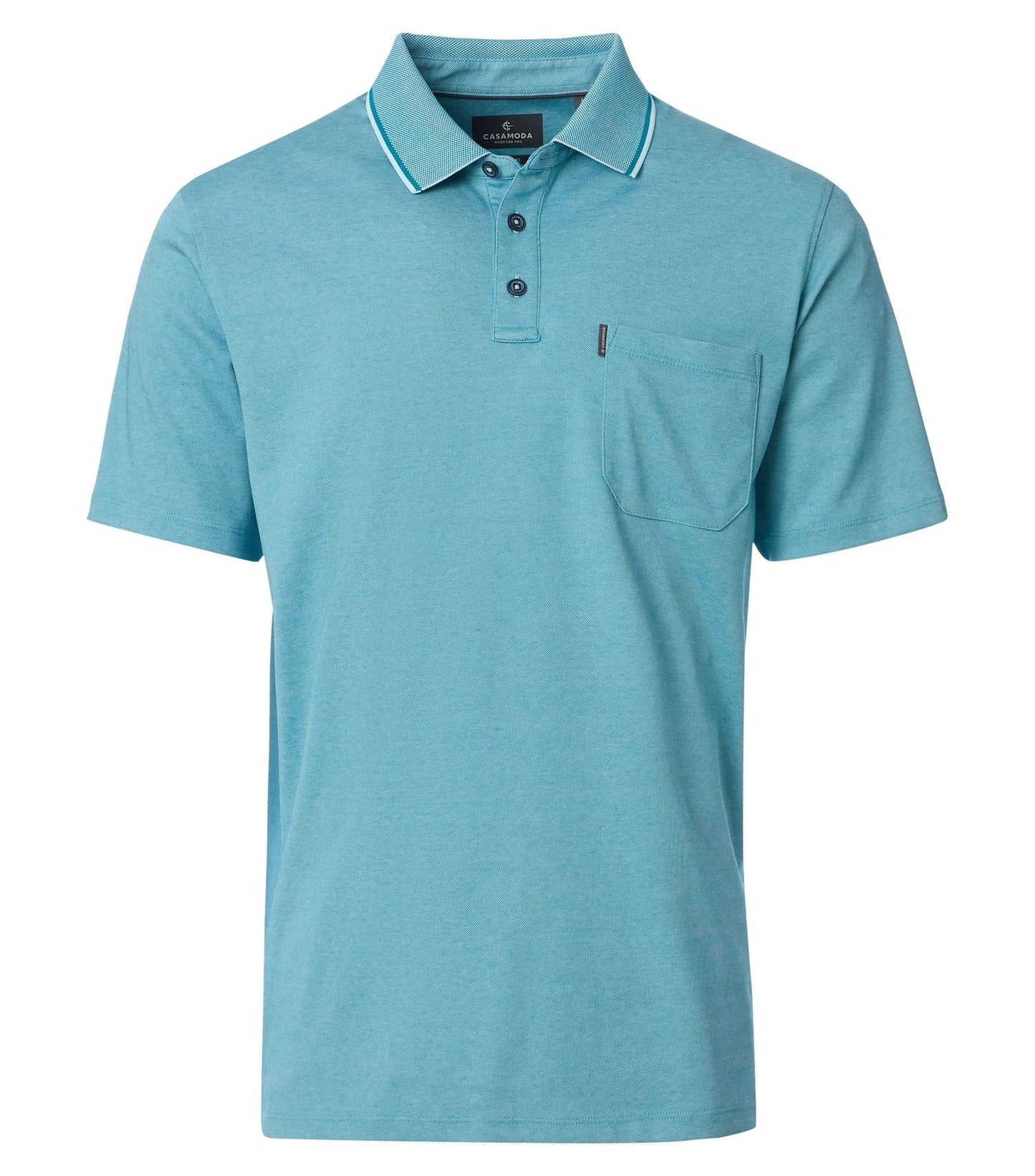 CASA MODA Polo-Shirt mit Brusttasche 5XL
