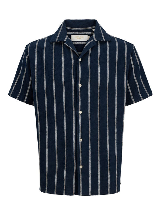 JACK & JONES JJECOBA STRIPE RESORT SHIRT SS SN PLS