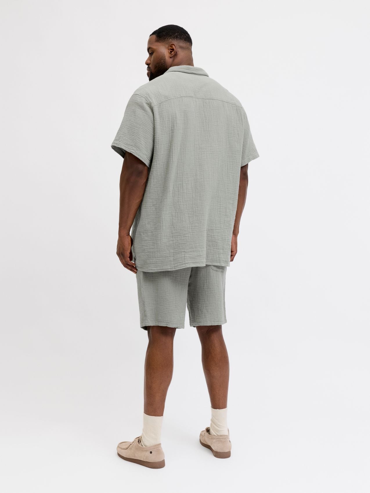JACK & JONES JORNANTUCKET DOUBLE CLOTH SHIRT SS E PLS