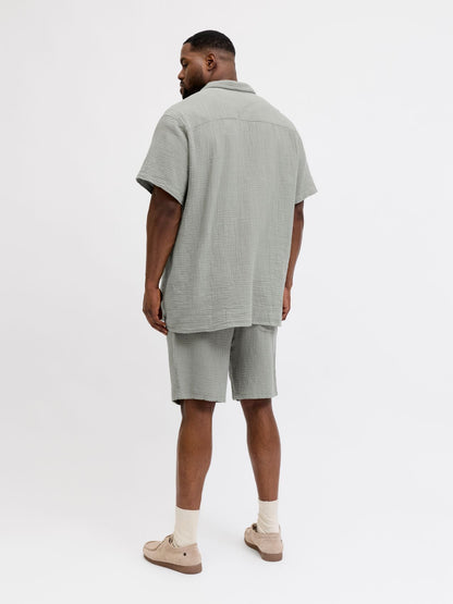 JACK & JONES JORNANTUCKET DOUBLE CLOTH SHIRT SS E PLS