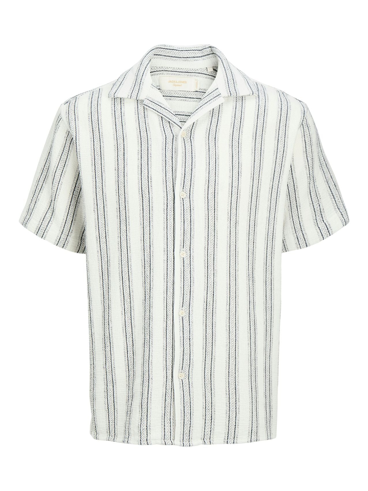 JACK & JONES JJECOBA STRIPE RESORT SHIRT SS SN PLS