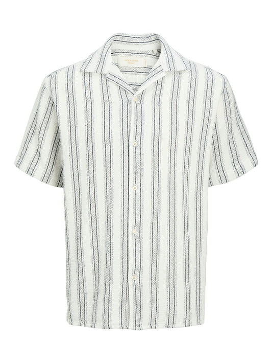 JACK & JONES JJECOBA STRIPE RESORT SHIRT SS SN PLS