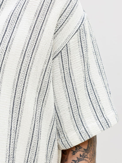 JACK & JONES JJECOBA STRIPE RESORT SHIRT SS SN PLS