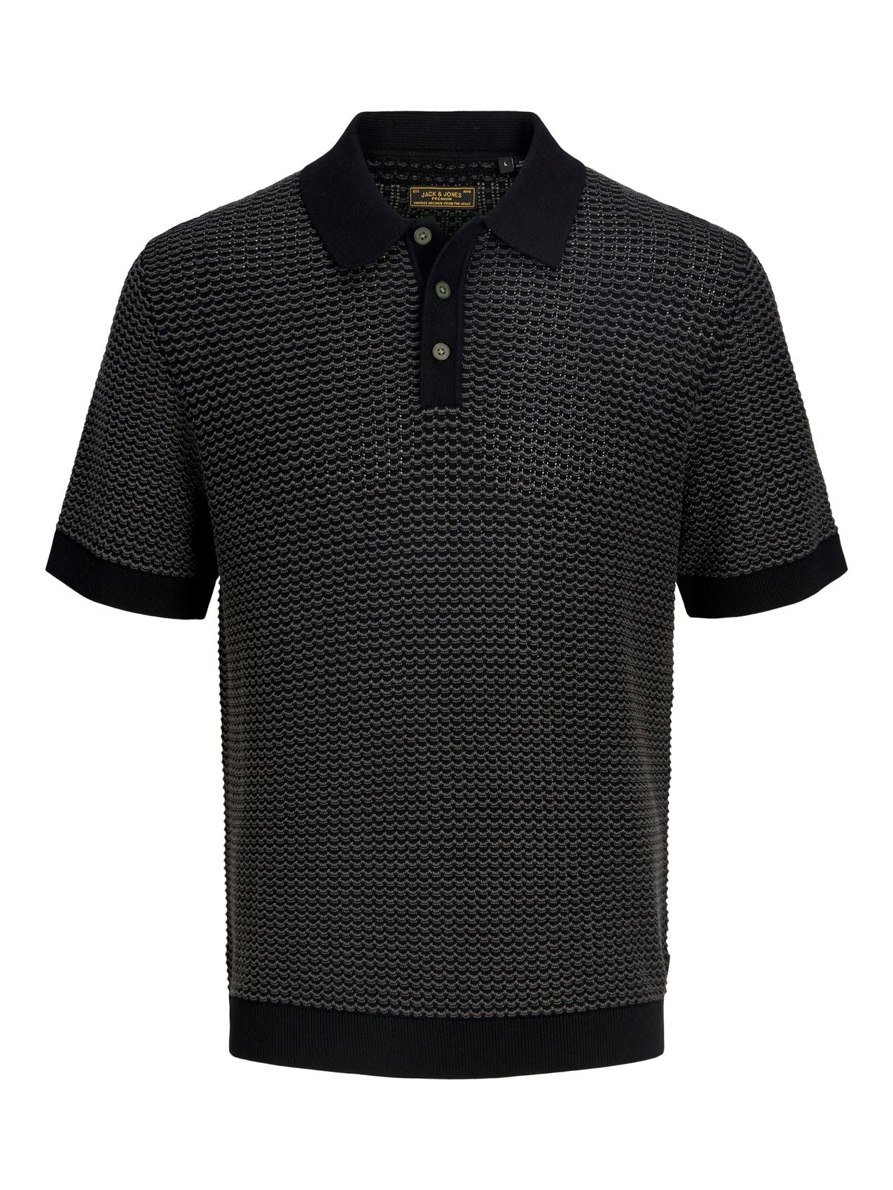 JACK & JONES JPRBLUKINGSLEY KNIT POLO SS LN S