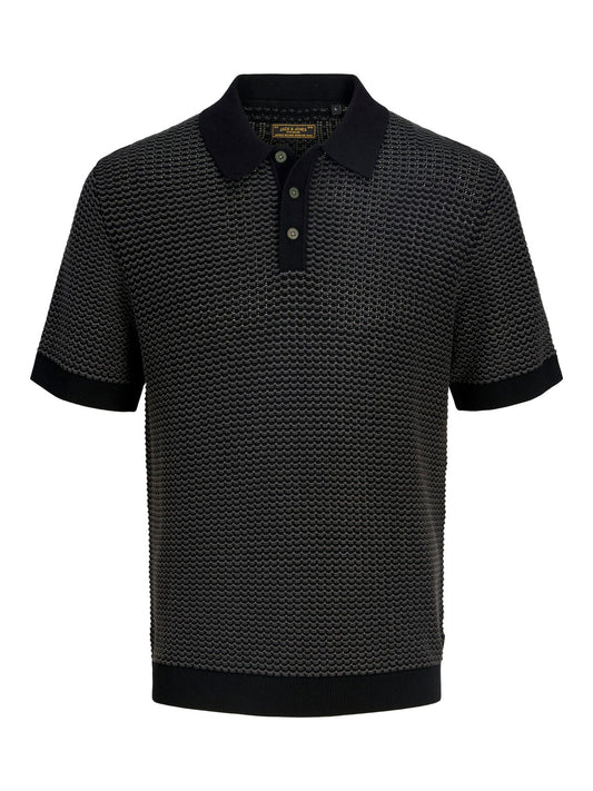 JACK & JONES JPRBLUKINGSLEY KNIT POLO SS LN S