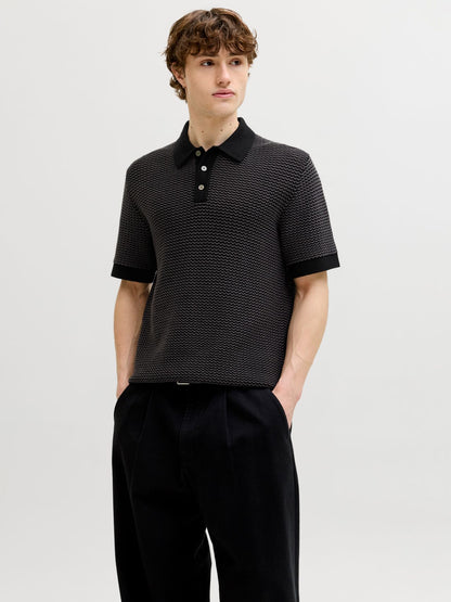 JACK & JONES JPRBLUKINGSLEY KNIT POLO SS LN