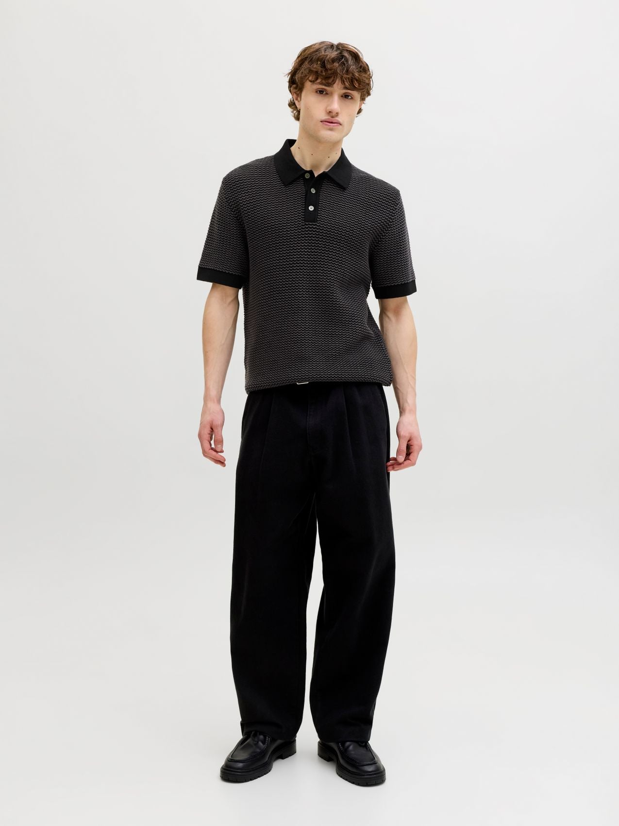 JACK & JONES JPRBLUKINGSLEY KNIT POLO SS LN