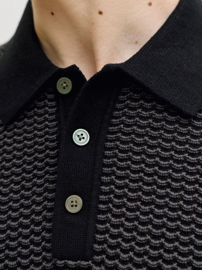JACK & JONES JPRBLUKINGSLEY KNIT POLO SS LN