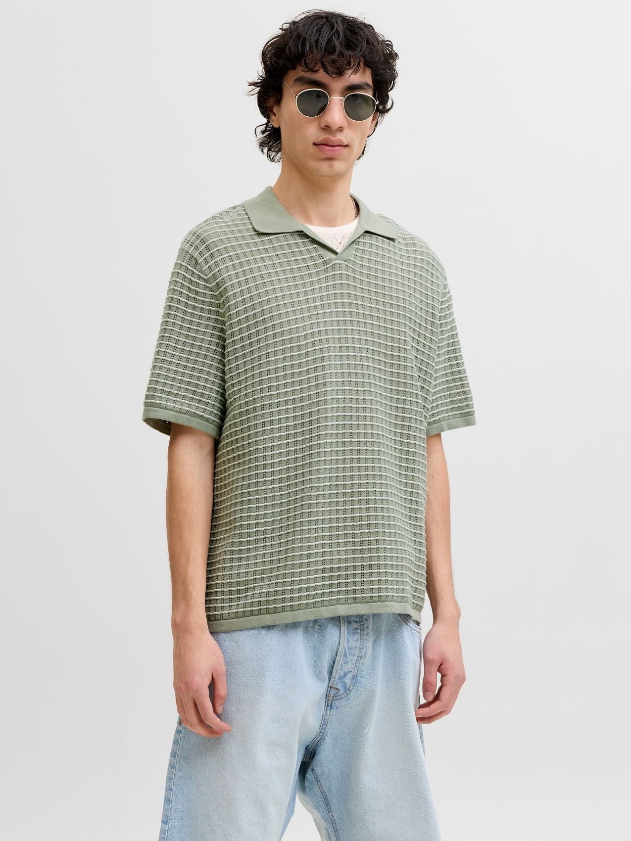 JACK & JONES JORNANTUCKET KNIT SPLIT NECK POLO SA26