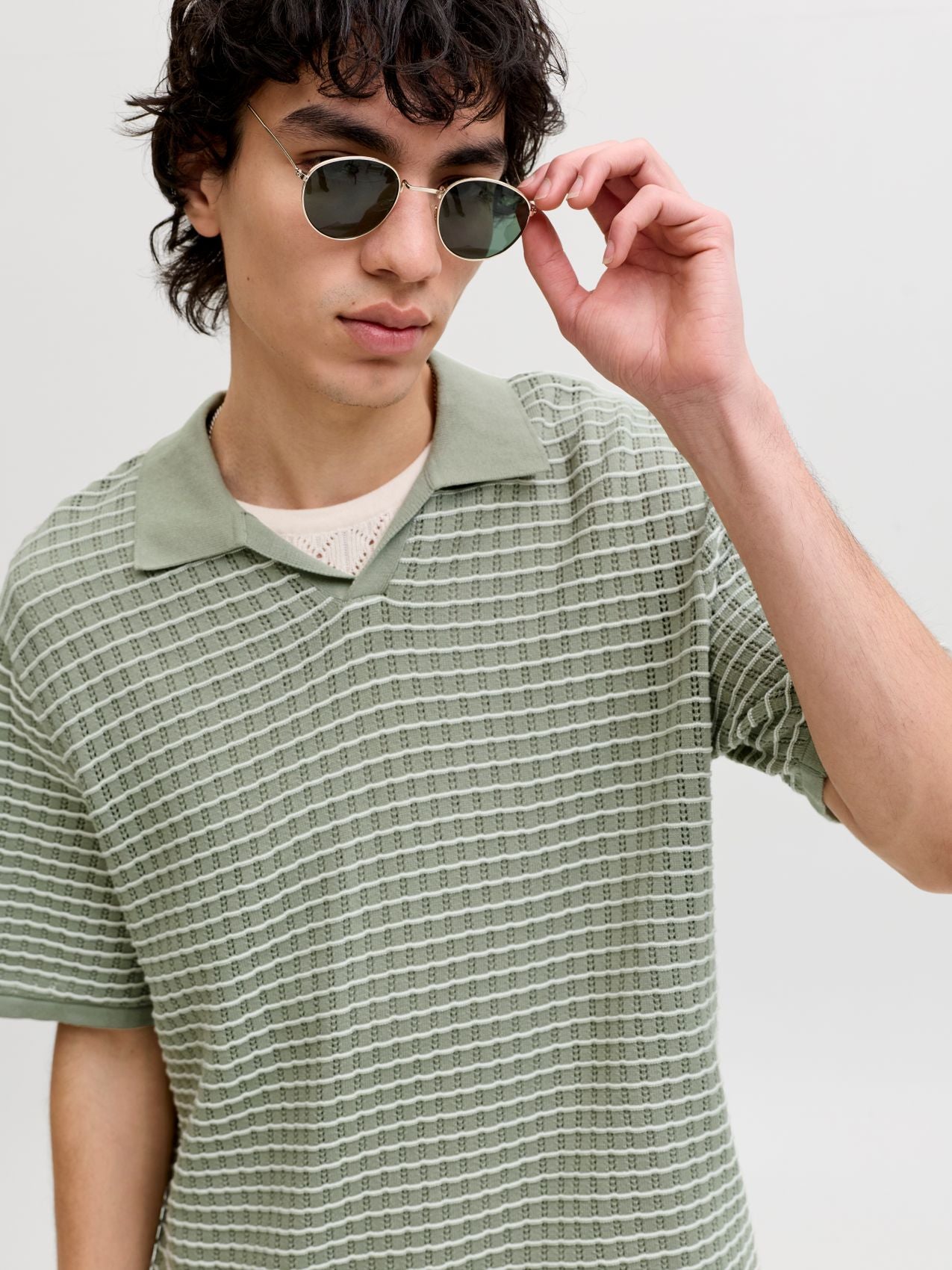 JACK & JONES JORNANTUCKET KNIT SPLIT NECK POLO SA26