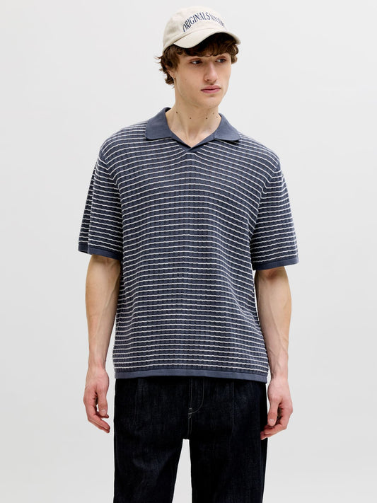 JACK & JONES JORNANTUCKET KNIT SPLIT NECK POLO SA26