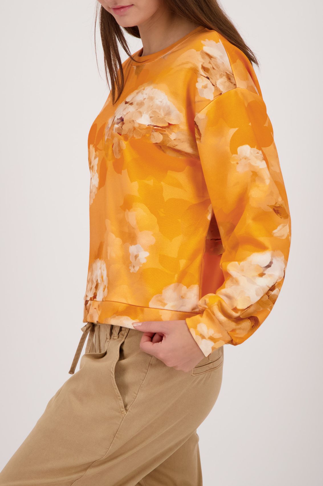 MONARI Sweatshirt, aperitif gemustert