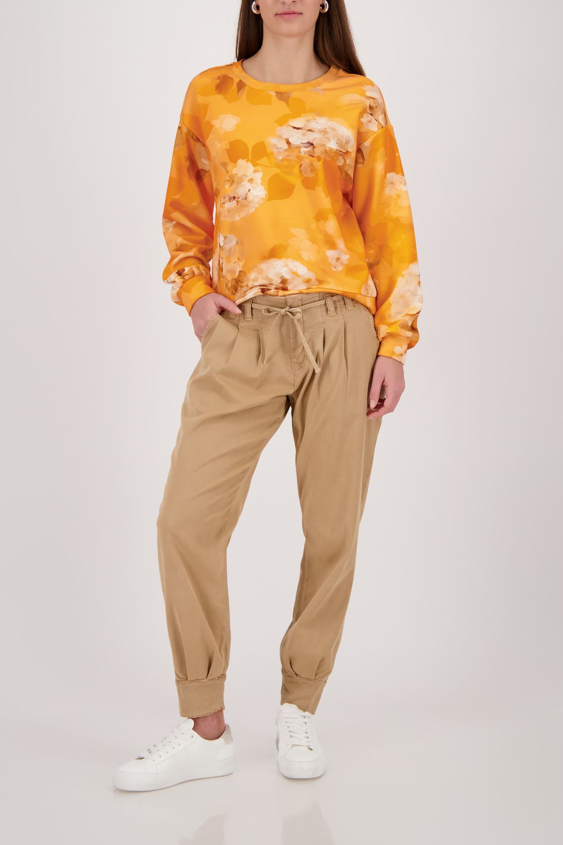 MONARI Sweatshirt, aperitif gemustert