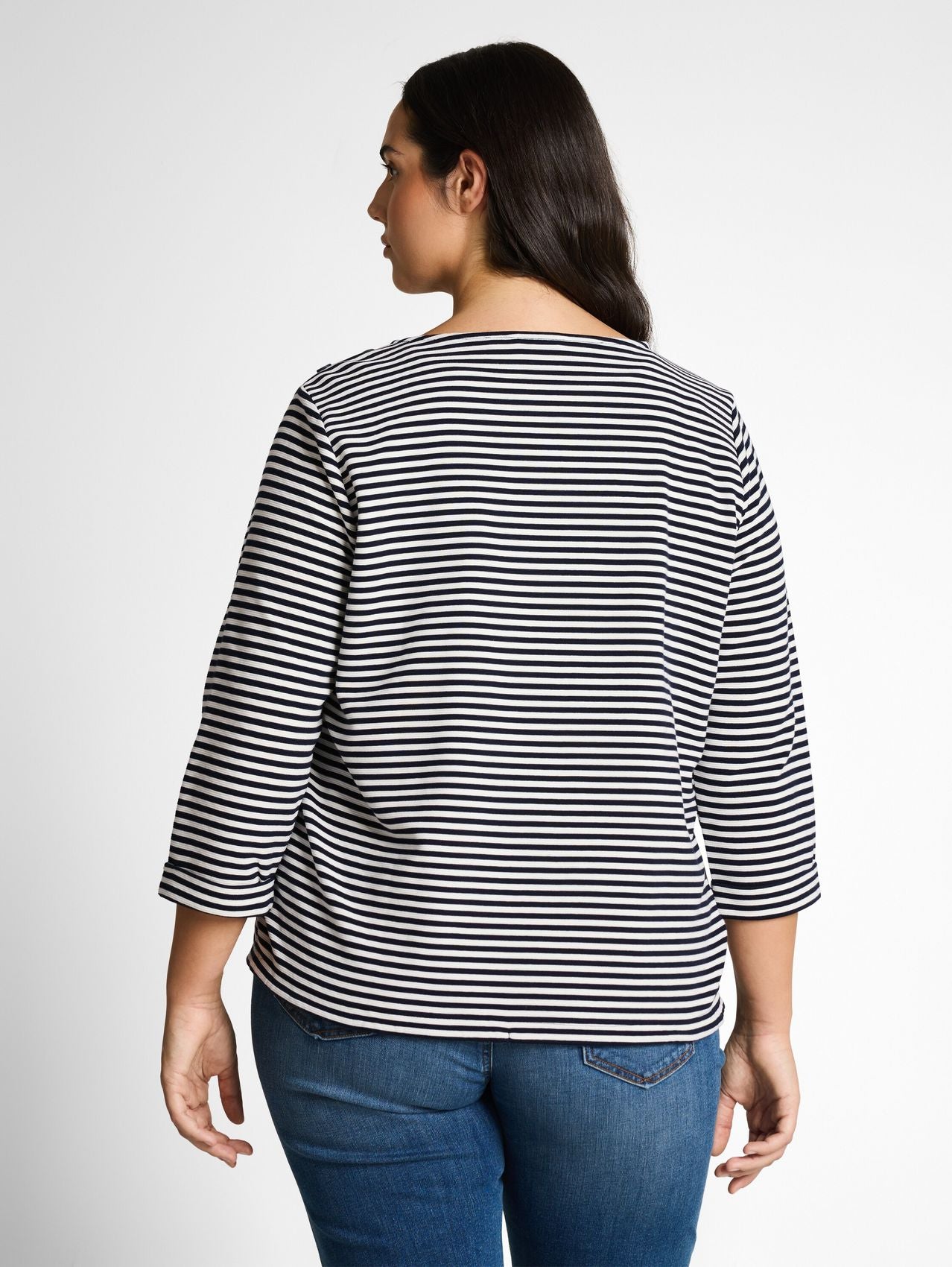 TOM TAILOR Plus Size - Langarmshirt mit Knopf-Details