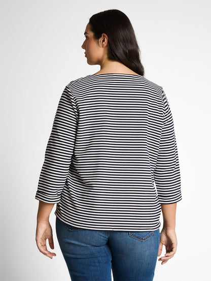 TOM TAILOR Plus Size - Langarmshirt mit Knopf-Details