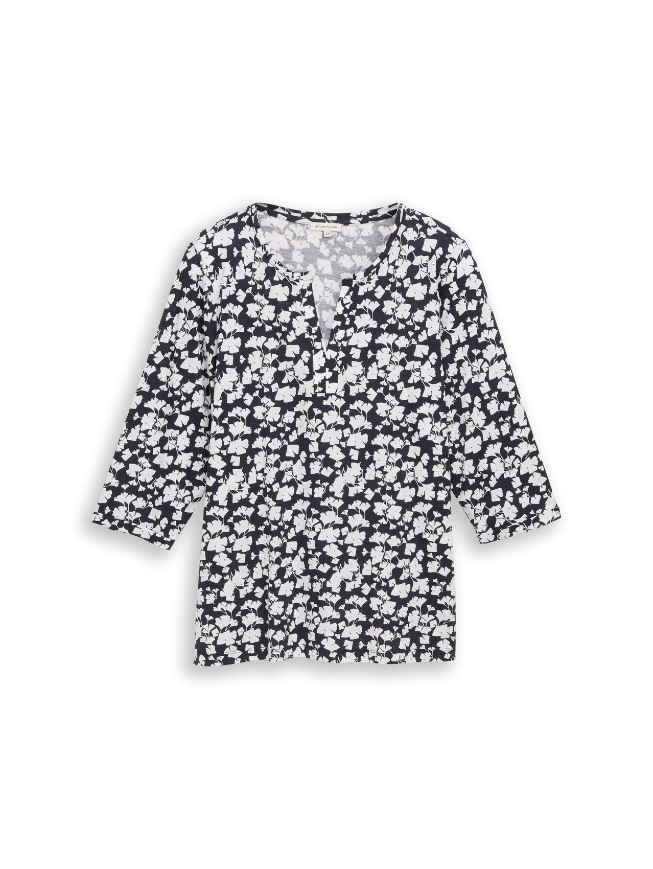 TOM TAILOR Plus Size - Langarmshirt mit Muster 46
