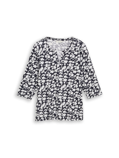 TOM TAILOR Plus Size - Langarmshirt mit Muster 46