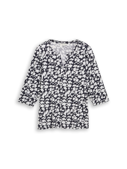 TOM TAILOR Plus Size - Langarmshirt mit Muster 46
